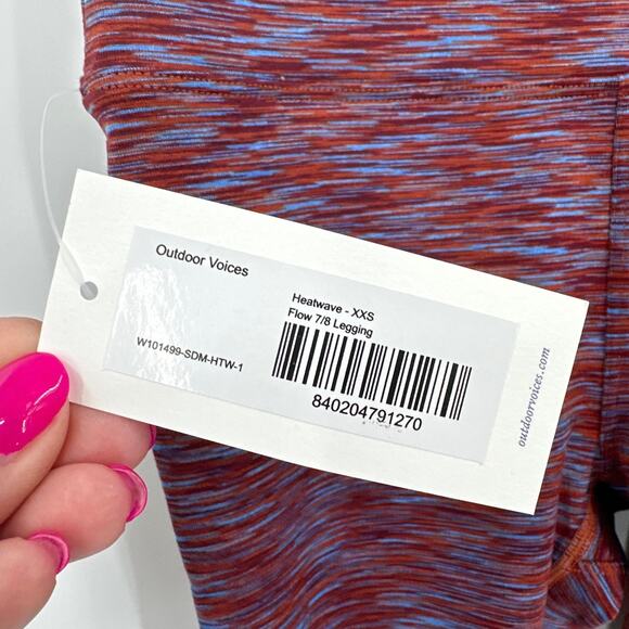 Outdoor Voices Flow 7/8 Leggings in Heatwave Size XXS NWT - Picture 6 of 10